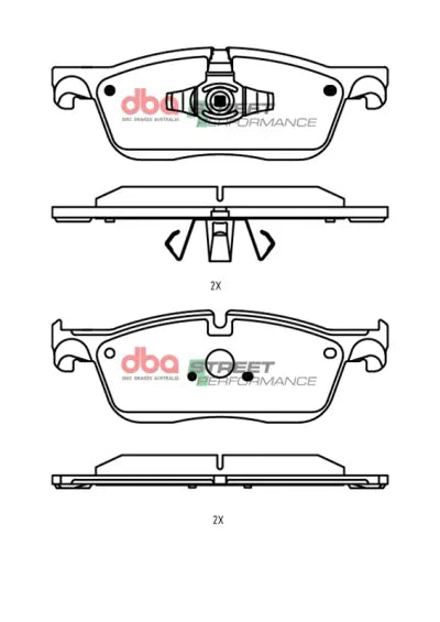 Disc Brakes Australia Brake Pads Street Performance | Front Axle DB15058SP - LAND ROVER DISCOVERY SPORT (L550)