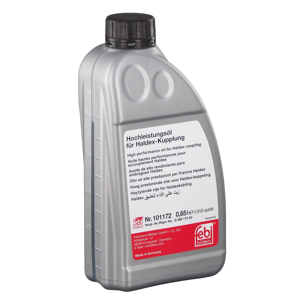 Febi Bilstein High-Performance Haldex Gen 5 Coupling Oil 850ml 101172 - LAND ROVER FREELANDER 2 (L359) 2.2 TD4 4x4