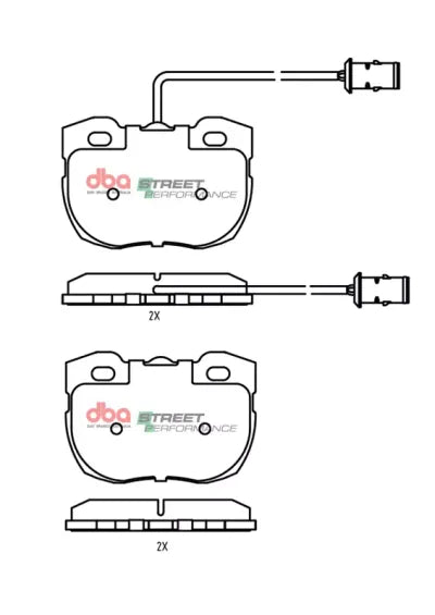 Disc Brakes Australia Brake Pads Street Performance | Front DB1176SP - Land Rover Defender L316