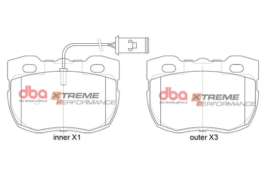 Disc Brakes Australia Brake Pads Xtreme Performance | Front DB1176XP - Land Rover Defender L316