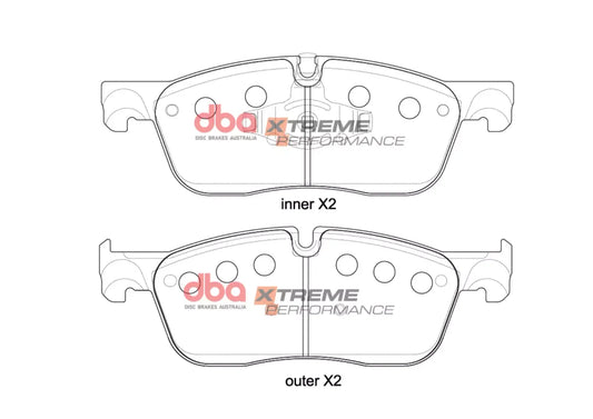 Disc Brakes Australia Brake Pads Xtreme Performance | Front Axle DB15058XP - LAND ROVER DISCOVERY SPORT (L550)