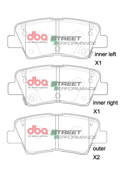 Disc Brakes Australia Brake Pads Street Performance | Rear Axle DB2076SP - LAND ROVER DISCOVERY V (L462) 3.0 SDV6 4x4