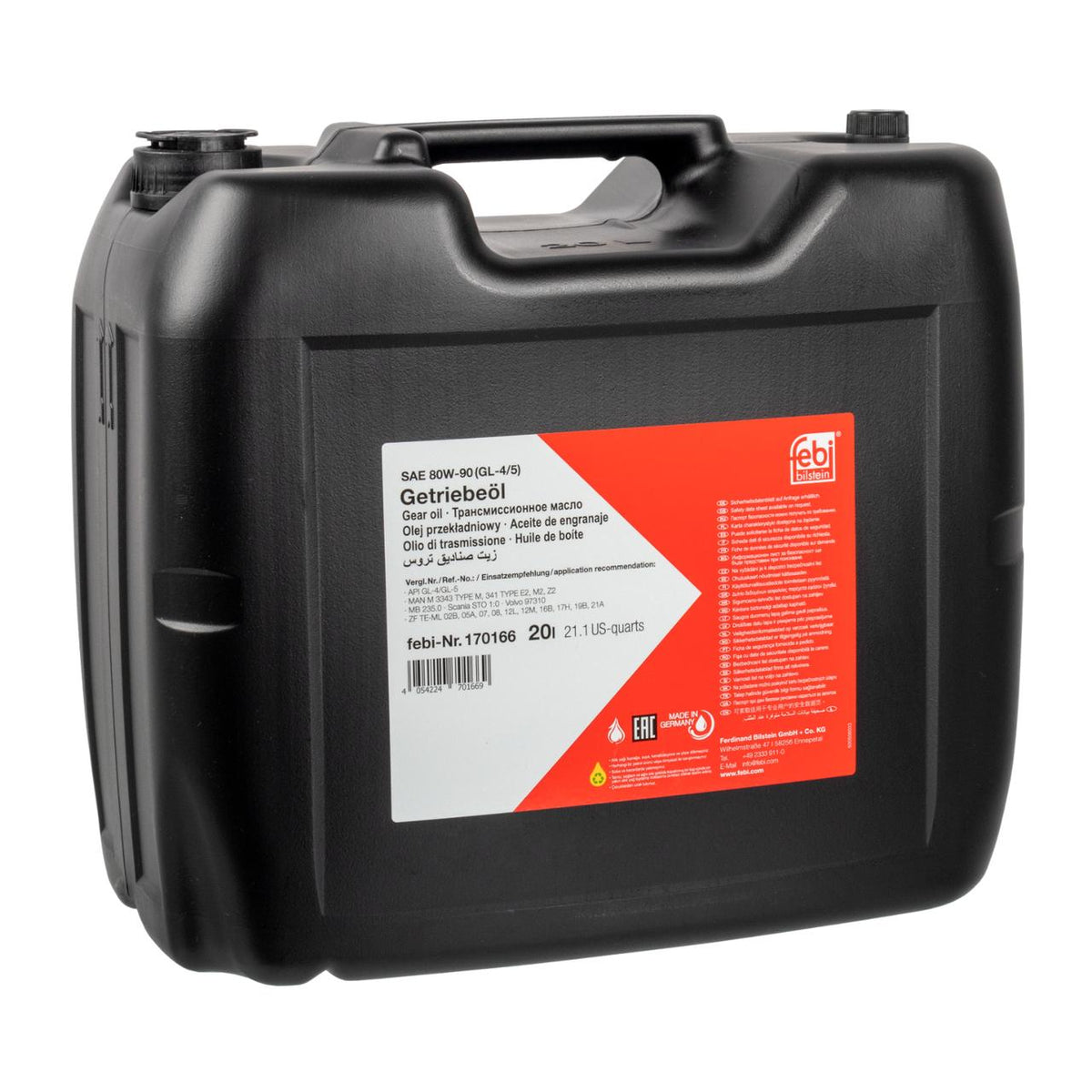 Febi Bilstein Gear Oil Liquids 170166 - LAND ROVER FREELANDER I (L314) 2.5 V6 4x4
