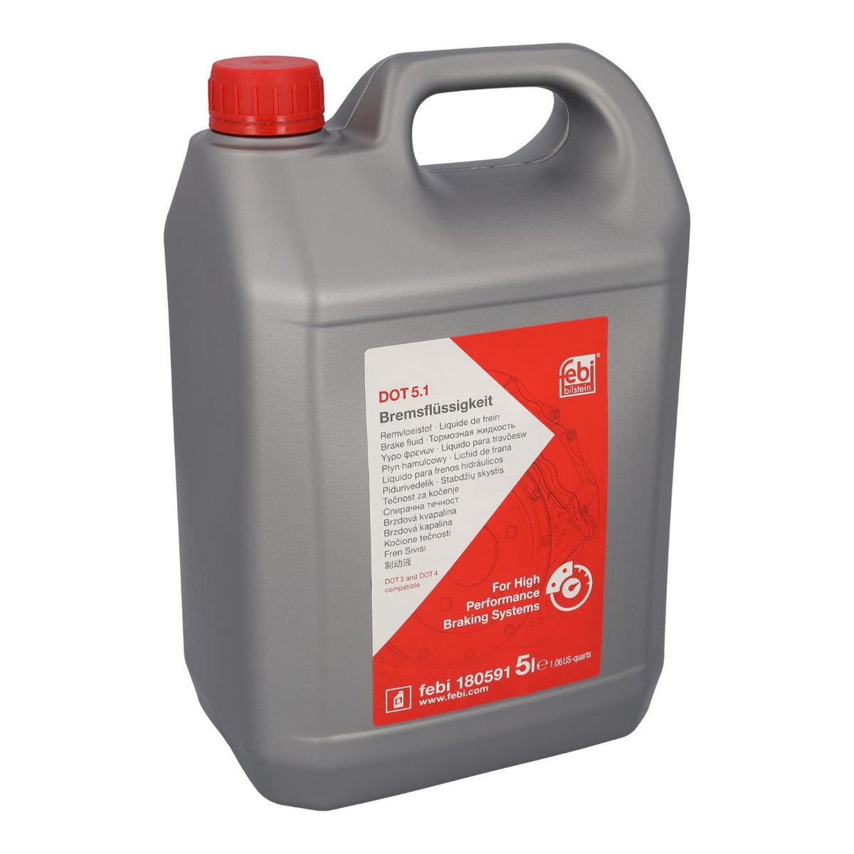 Febi Bilstein Brake Fluid Liquids 180591 - LAND ROVER FREELANDER 2 (L359) 2.2 TD4 4x4