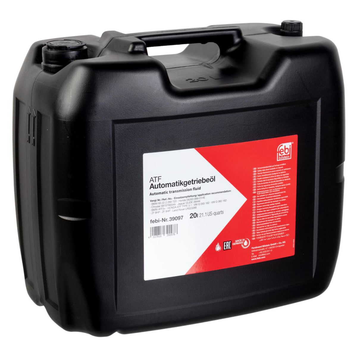 Febi Bilstein Automatic Transmission Fluid ( Liquids 39097 - LAND ROVER DISCOVERY SPORT (L550)